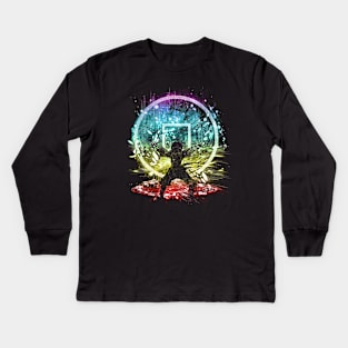 earth storm v2 Kids Long Sleeve T-Shirt